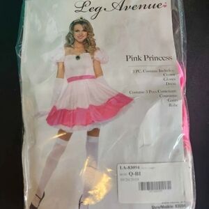 Leg Avenue Pink Princess Costume - White and Pink